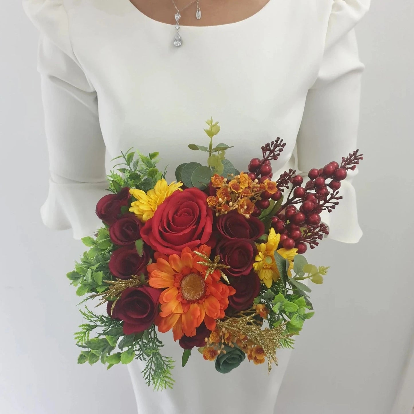 Christmas Cluster Stunning Brides Wedding Bouquet