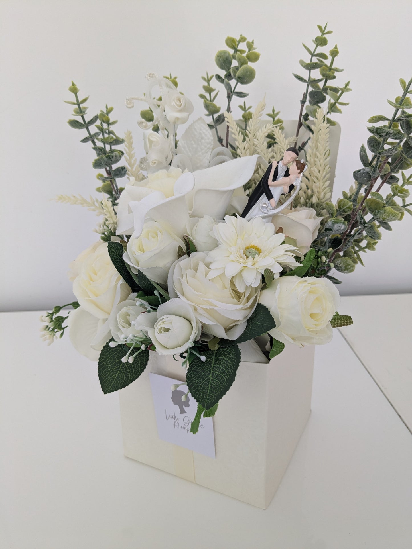 Wedding Box of Joy Silk Flowers Earrings Gift Hamper