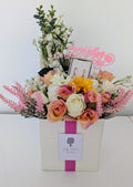 Mother's Day Earrings Box of Joy Silk Flowers Gift Hamper