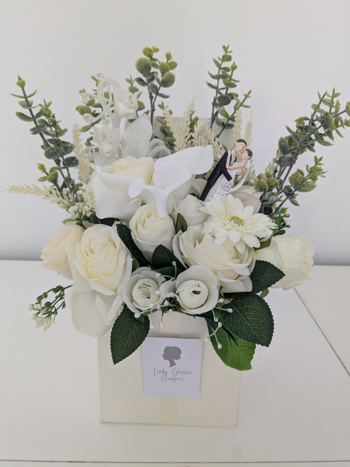 Wedding Box of Joy Silk Flowers Earrings Gift Hamper