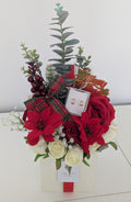 Christmas Earrings Box of Joy Silk Flowers Earrings Gift Hamper