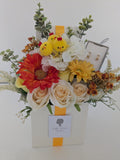 Easter Box of Joy Silk Flowers Earrings Gift Hamper