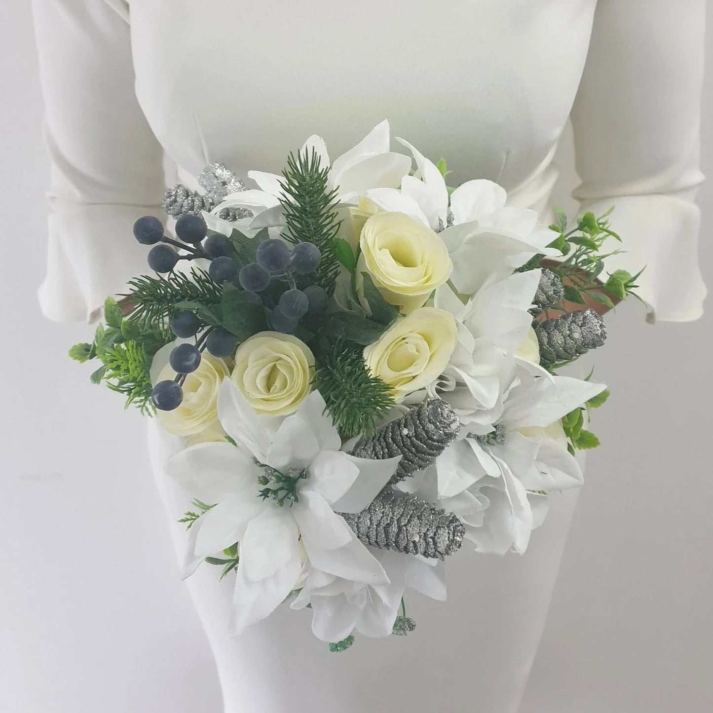 Winter White Stunning Brides Wedding Bouquet
