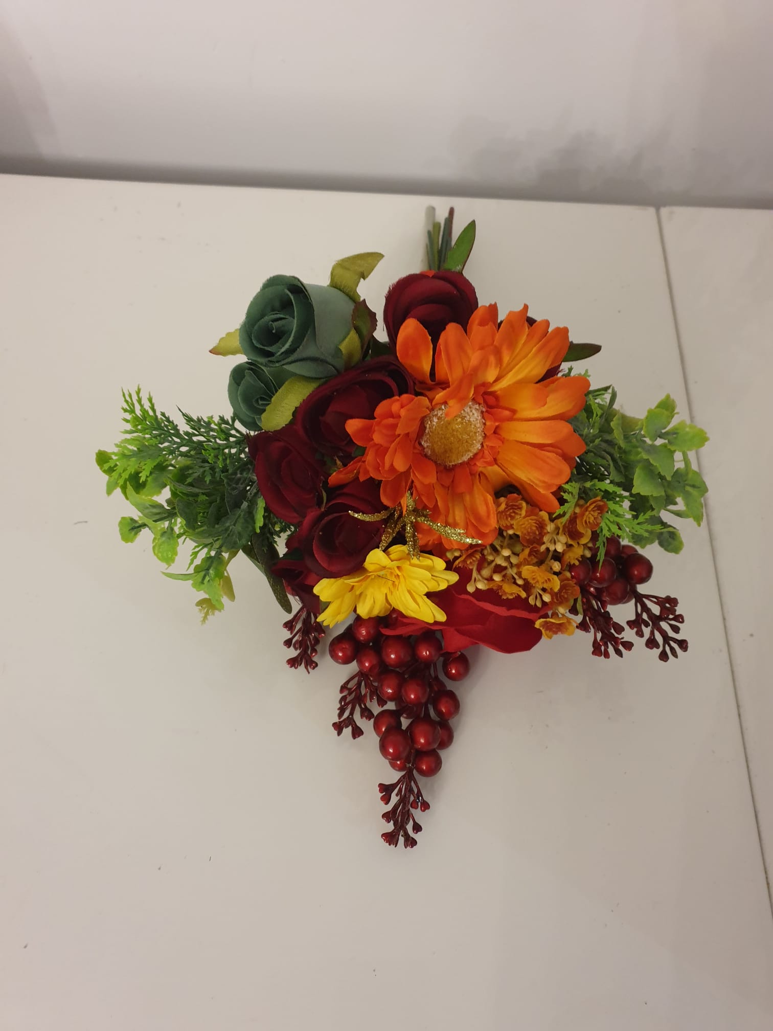 Red & Green Christmas Stunning Wedding Buttonhole