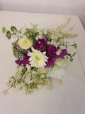 Purple & Cream Christmas Stunning Wedding Buttonhole
