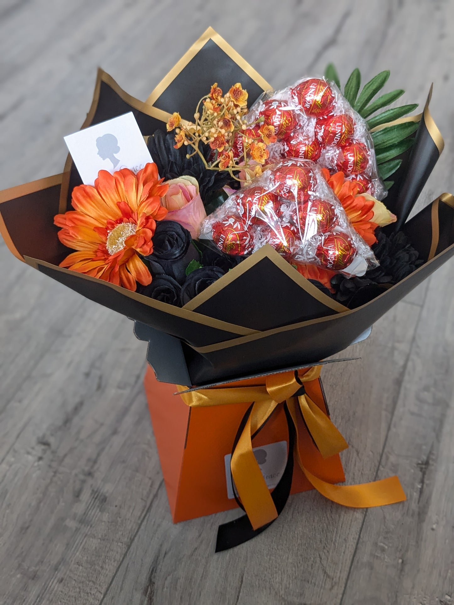 Orange Lindt Stunning Handtied Bouquet