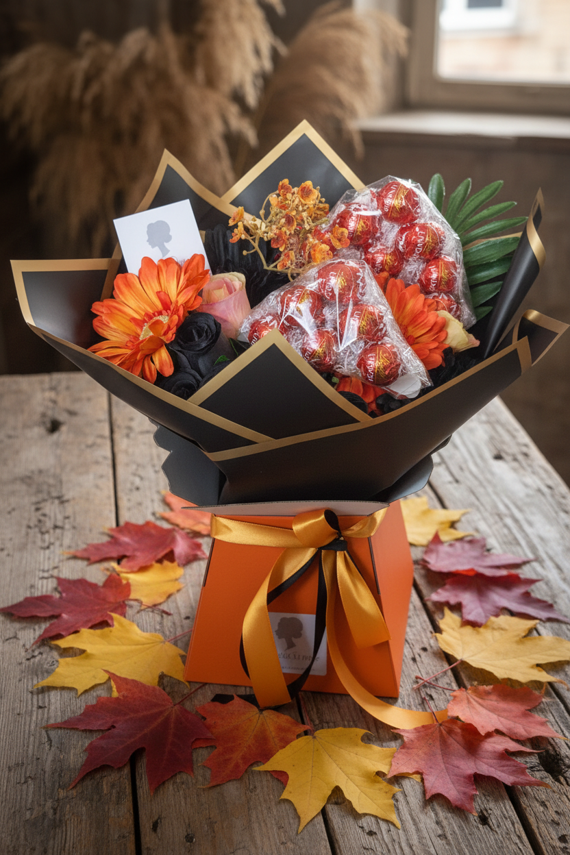 Orange Lindt Stunning Handtied Bouquet
