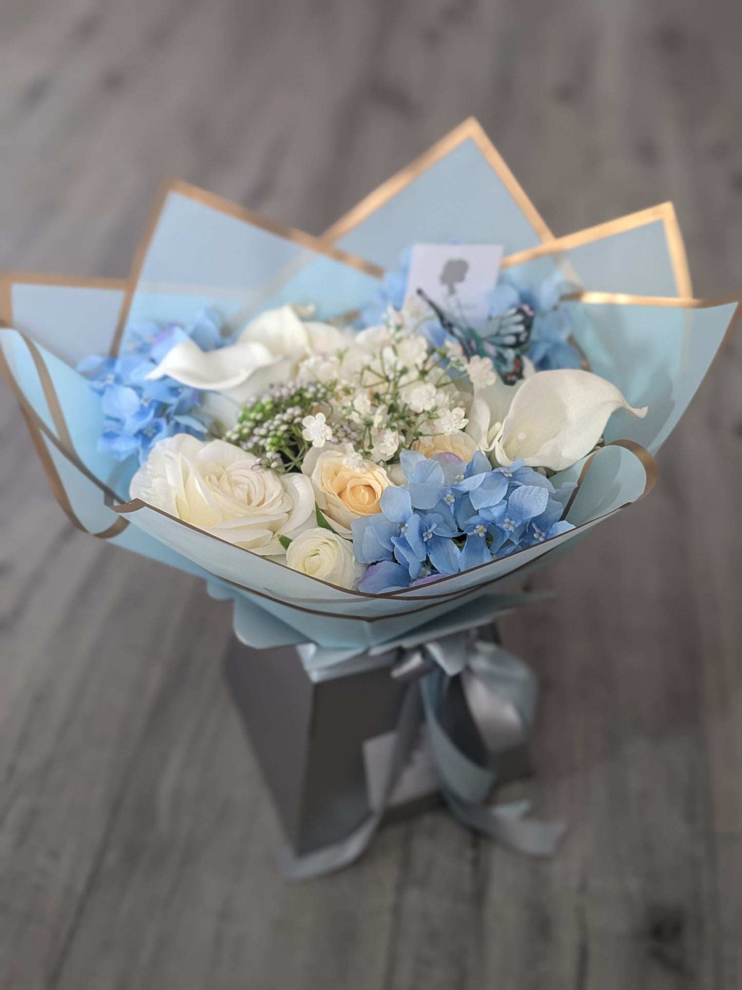 Blue Stunning Handtied Bouquet