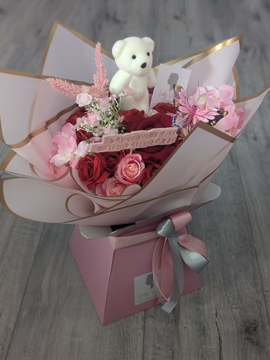 Baby Girl Pink Stunning Handtied Bouquet