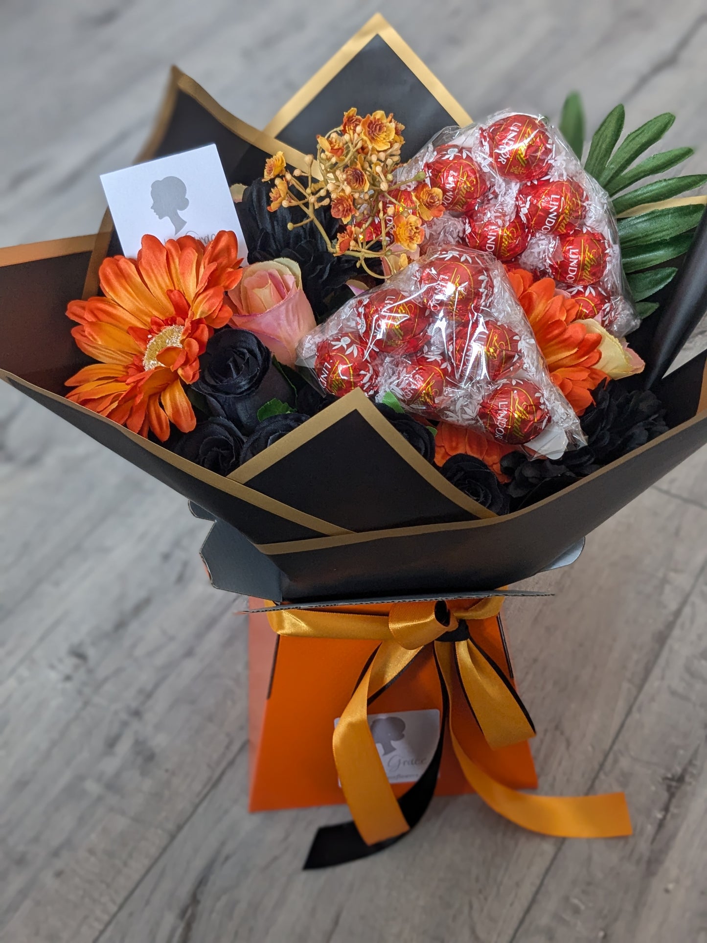 Orange Lindt Stunning Handtied Bouquet