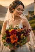 Christmas Cluster Stunning Brides Wedding Bouquet
