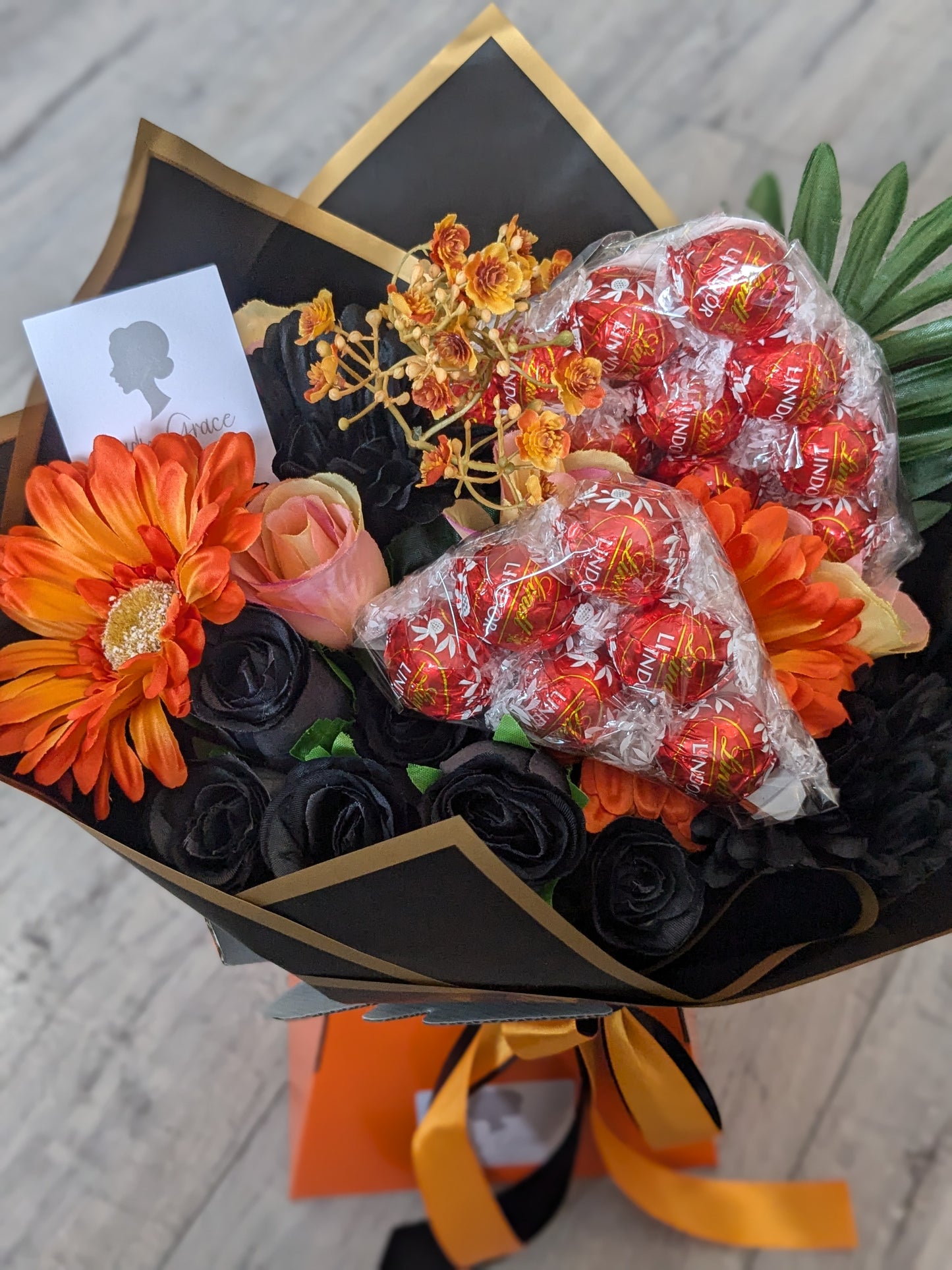 Orange Lindt Stunning Handtied Bouquet