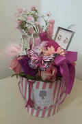 Emily in Paris inspired Hat Box & Earrings Silk Flowers Gift Hamper